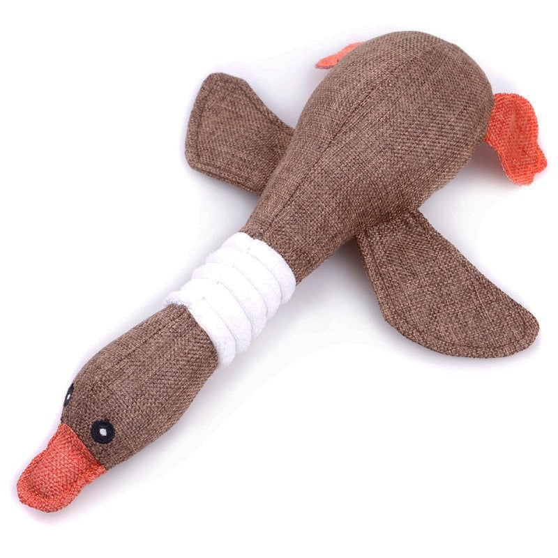 Cute Dog Teething Corduroy Sounding Plush Toy