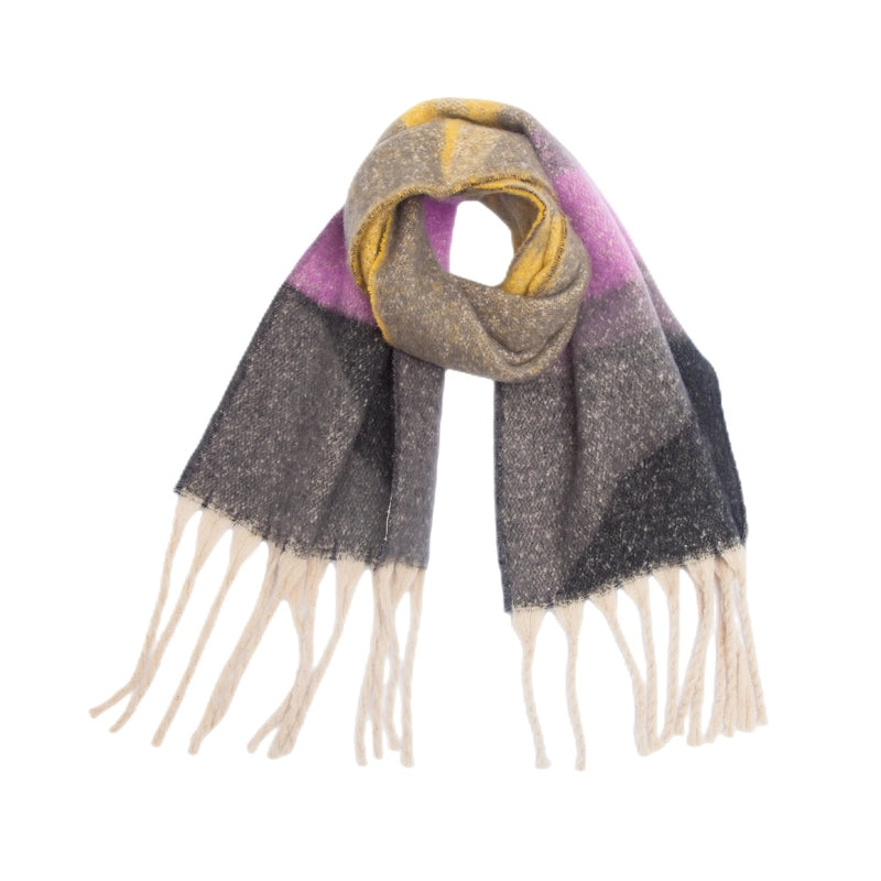 Women's Elegant Basic Streetwear Color Block Polyester Scarf