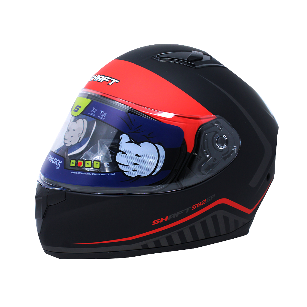 Casco Shaft integral 582 barefoot Rojo