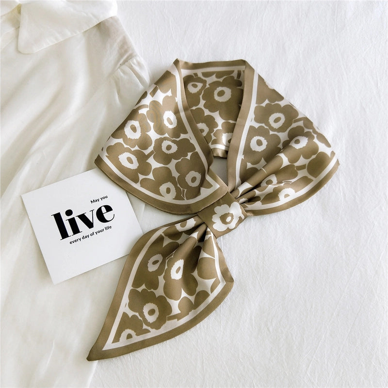 Fashion Printing Small Silk Scarf