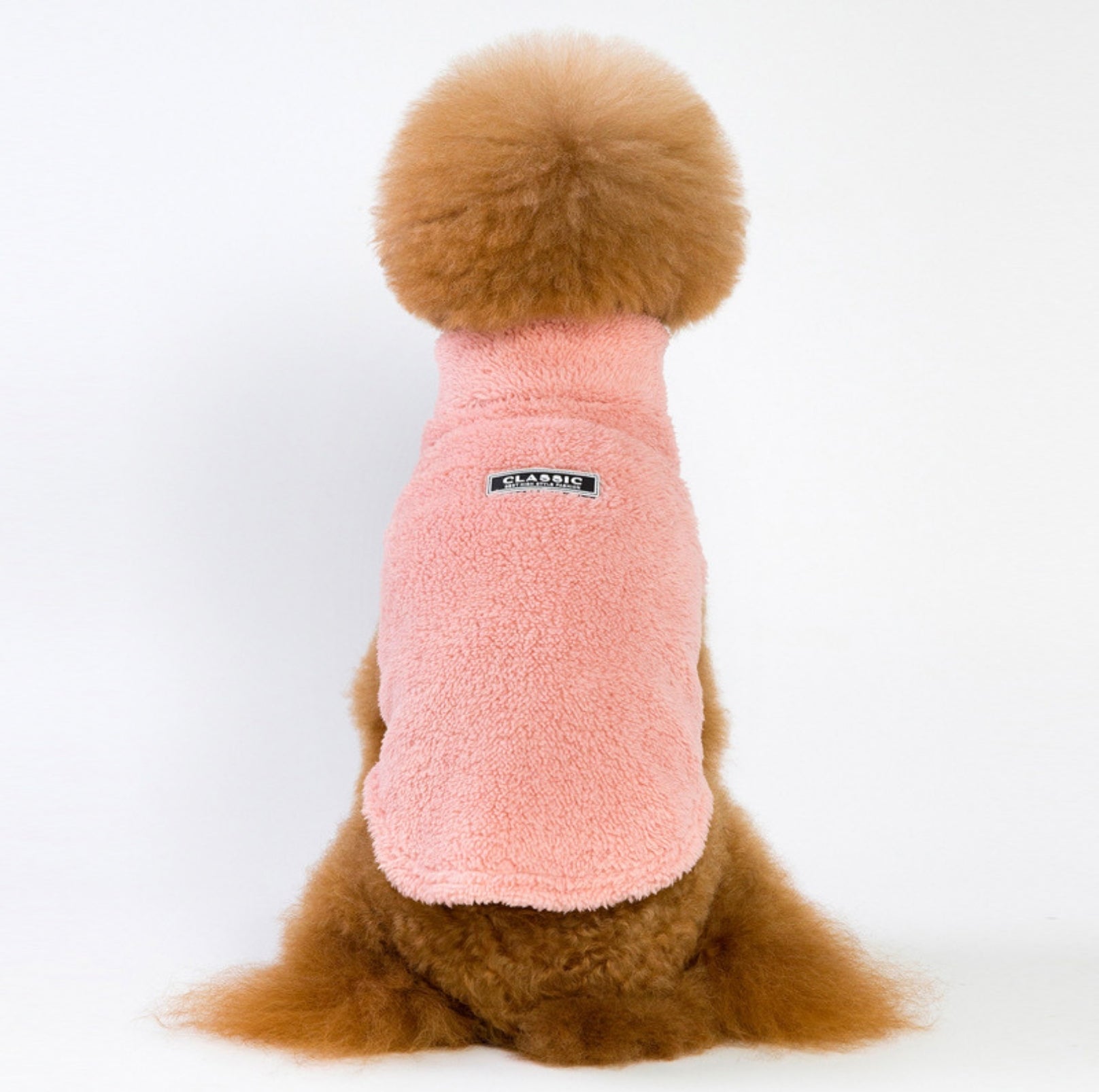 High-Collar Plush Dog Sweater