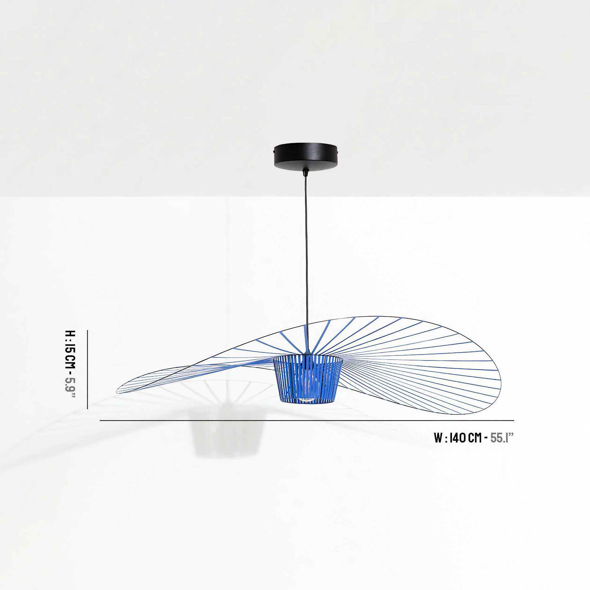 Petite Friture Vertigo pendant lamp 140?. Cobalt Blue