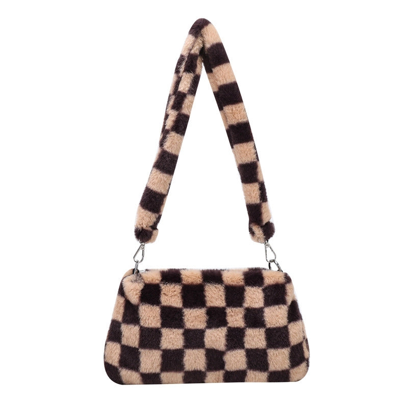 Small Plush Streetwear Square Bag
