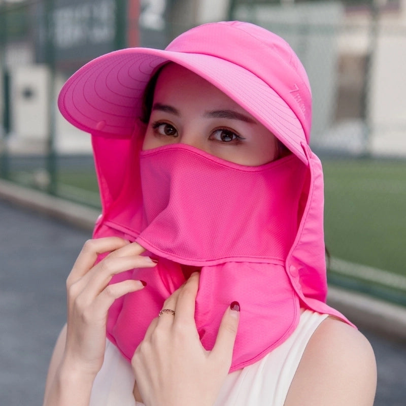 Women's Minimalist Solid Color Big Eaves Sun Hat