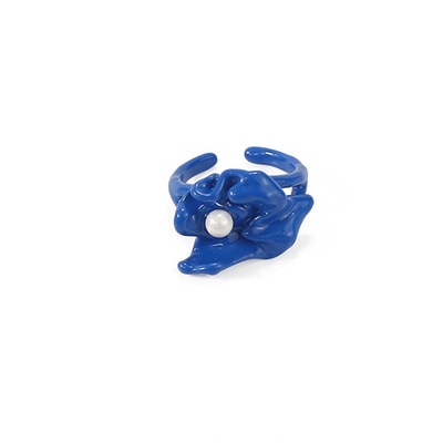 Hand-painted Solid Color Irregular Rings