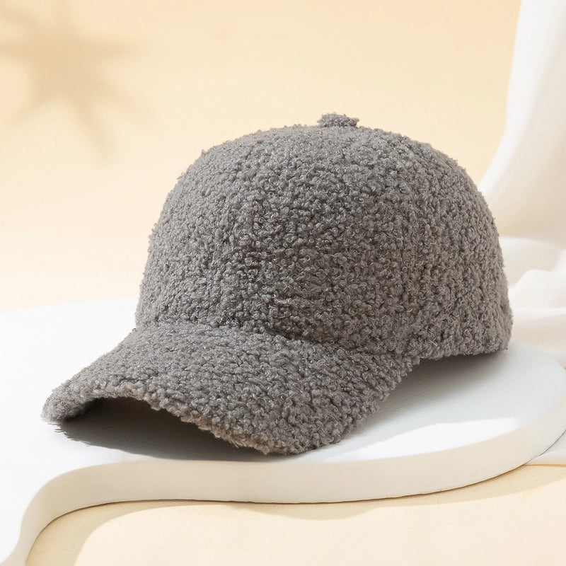 Unisex Minimalist Solid Color Streetwear Solid Color Curved Eaves Baseball Cap