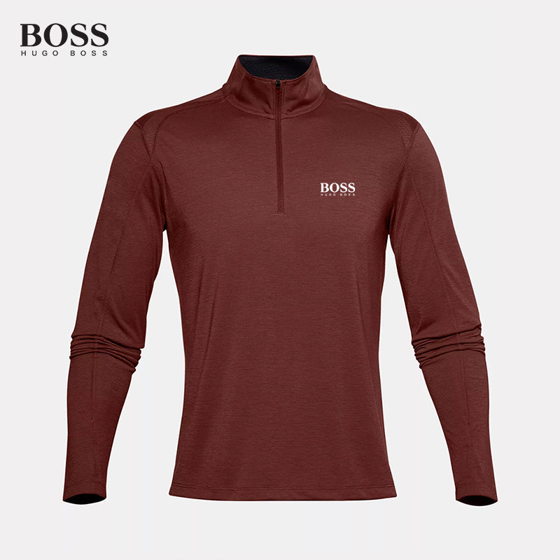 PRE-SALE BOSS Men-s Plus Size 1/4 Zip Golf Pullover