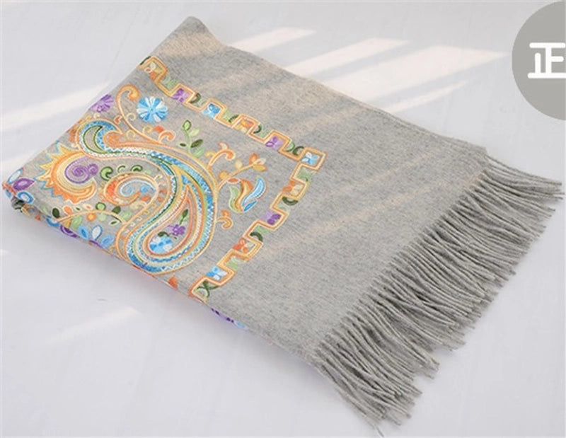 Women's Elegant Printing Imitation Cashmere Shawl