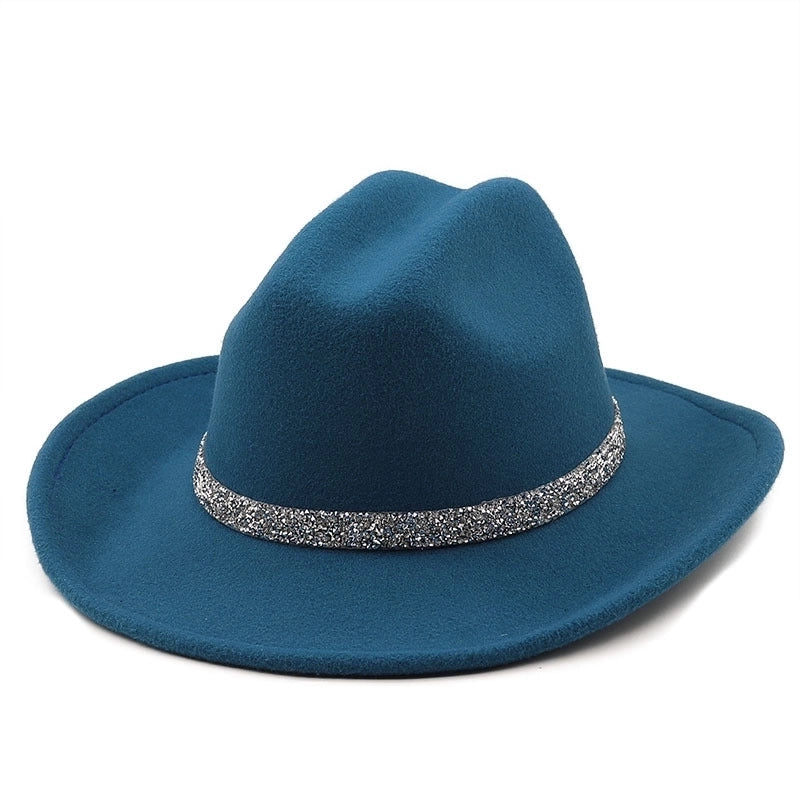 Winter New Black Diamond Chain Woolen Hat