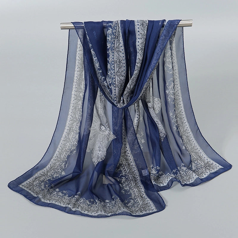 Women's Streetwear Solid Color Chiffon Scarves & Gloves