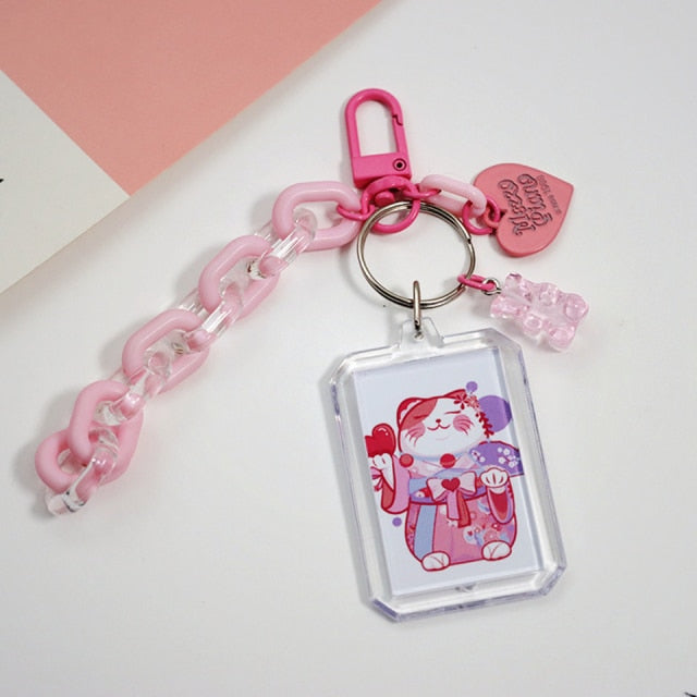 Heart Photo Keychain