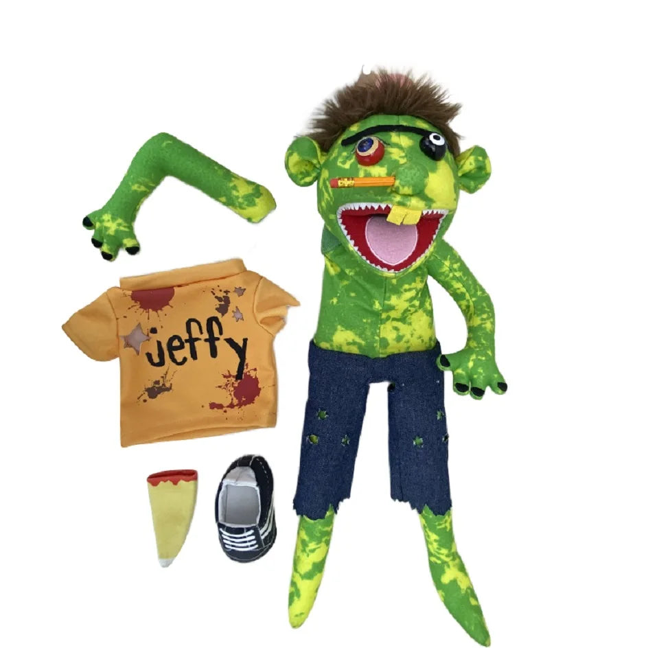 30/60cm Jeffy Hand Puppet Plush Children Soft Doll Talk Show Party Props Christmas Doll Plush Toys Puppet Kids Gift