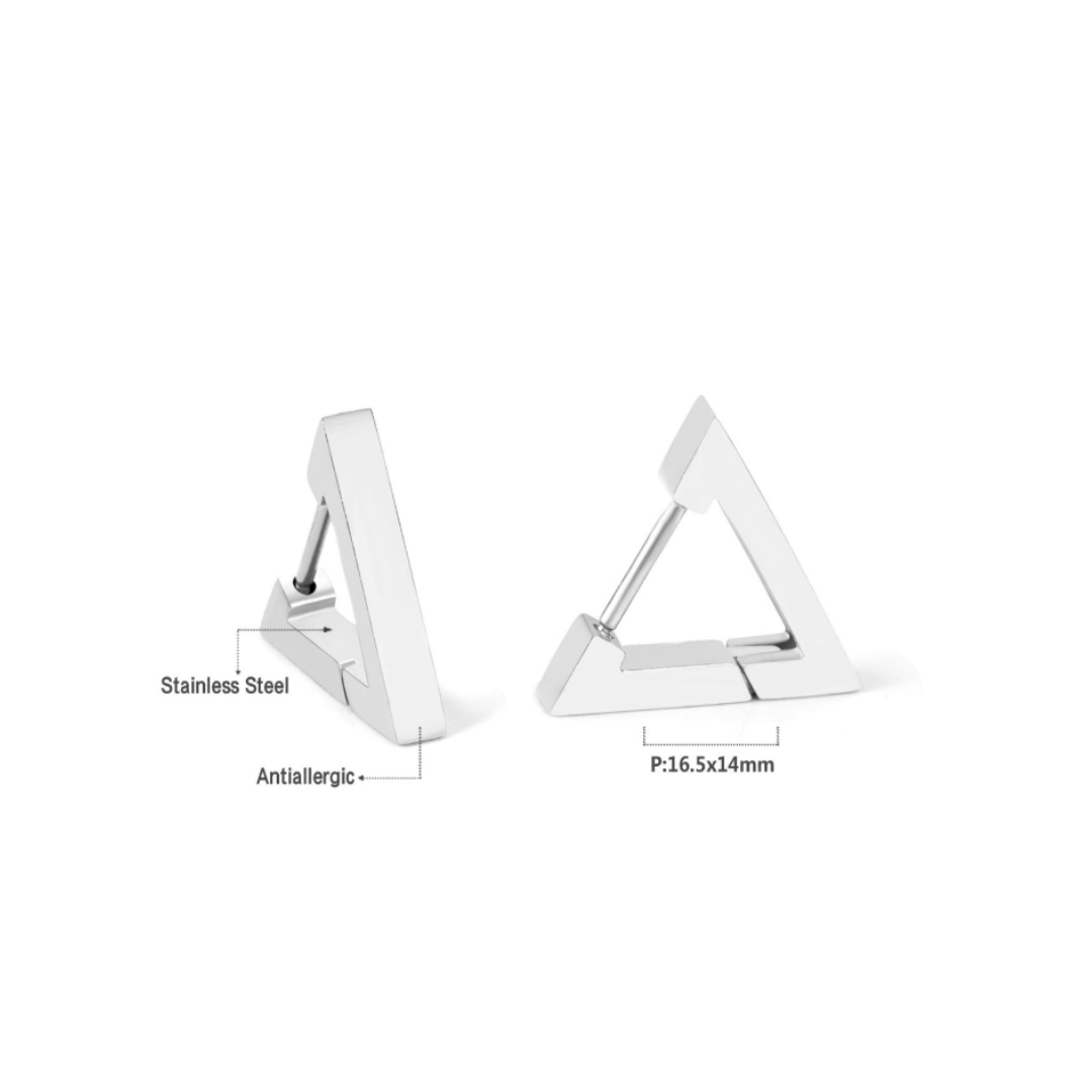 Triangle hoops - Silver