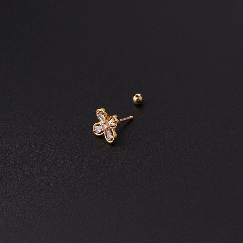 Ear Cartilage Rings & Studs Geometric Copper Plating Artificial Gemstones