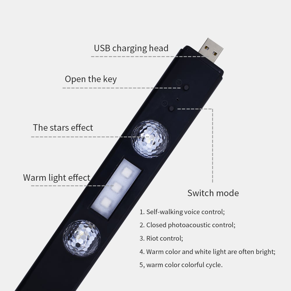 Car Interior Ambient Lights- (Contains 4 light bars)