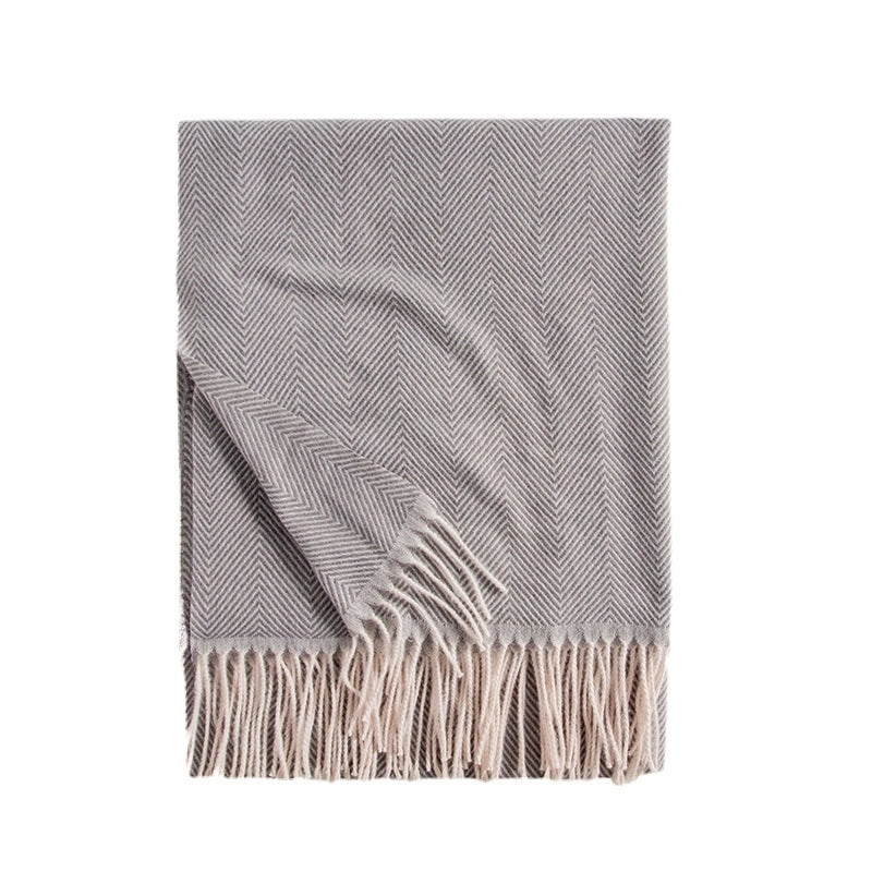 Women's Elegant Streetwear Stripe Imitation Cashmere Scarf