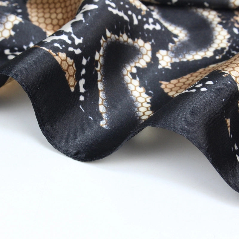 Women's Elegant Snakeskin Satin Silk Scarves