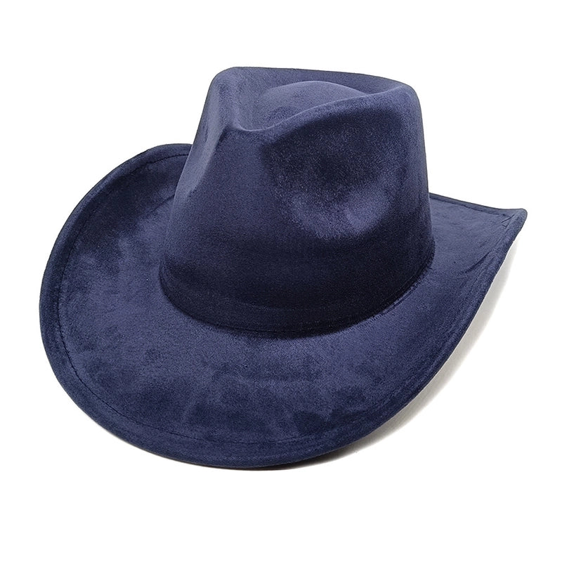 Women's Classic Style Solid Color Flat Eaves Fedora Hat