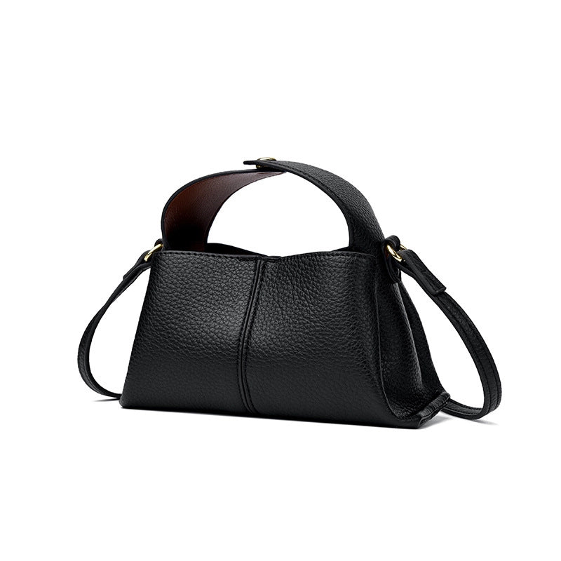 Women's Medium Pu Leather Solid Color Streetwear Square Magnetic Buckle Shoulder Bag