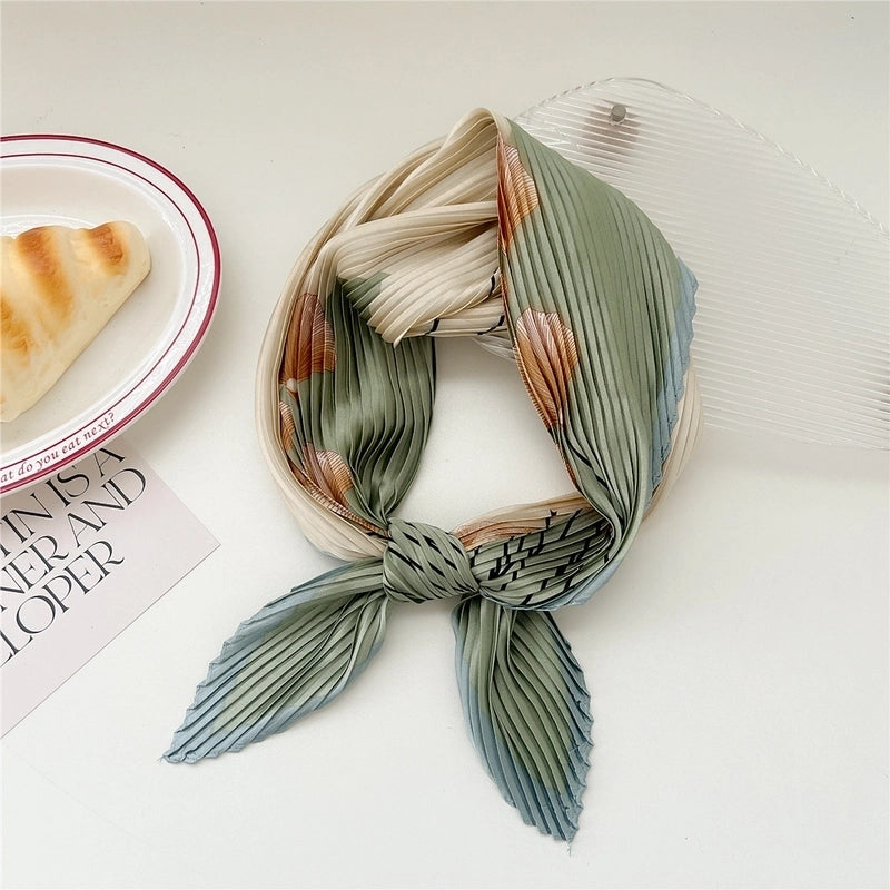 Women's Casual Minimalist Flower Polyester Printing Scarf