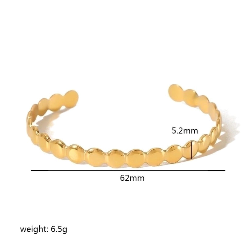 Vintage Style Circle 304 Stainless Steel Bangle In Bulk