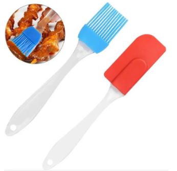 Silicone Brush and Spatula Set. 2-Pieces