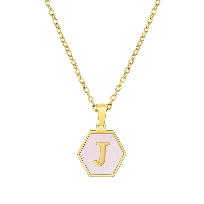 Modern Style Letter 304 Stainless Steel 18K Gold Plated Plating Stainless Steel Necklaces