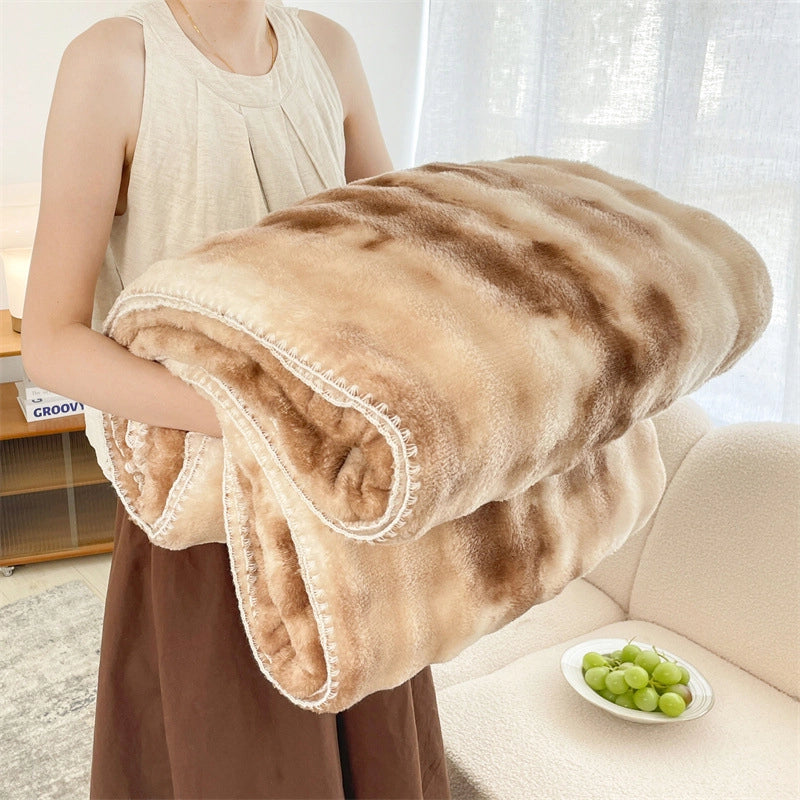 Casual Solid Color Polyester Blanket Couch & Sofa Decor