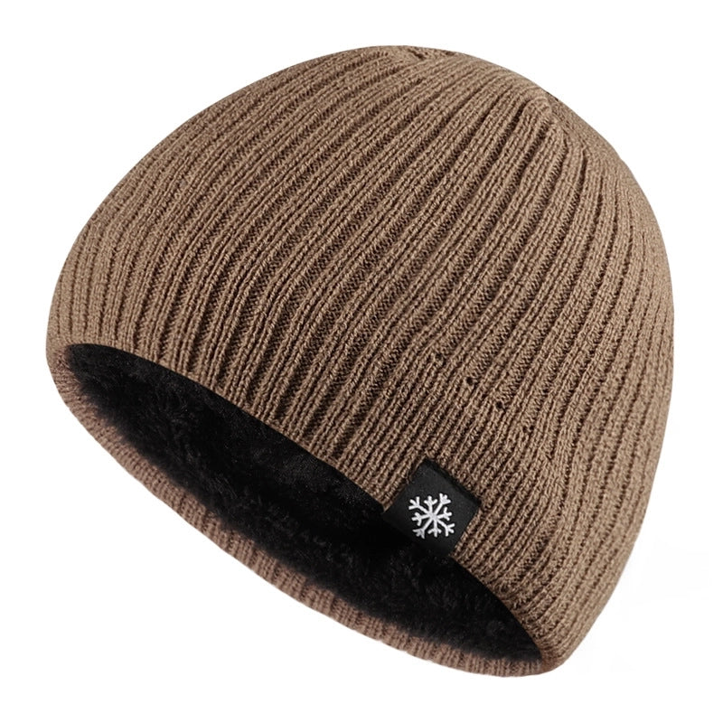 Unisex Basic Solid Color Eaveless Wool Cap