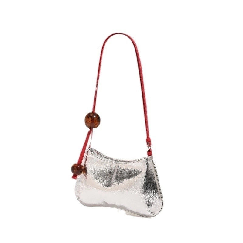 Women's Small Pu Leather Solid Color Streetwear Zipper Underarm Bag