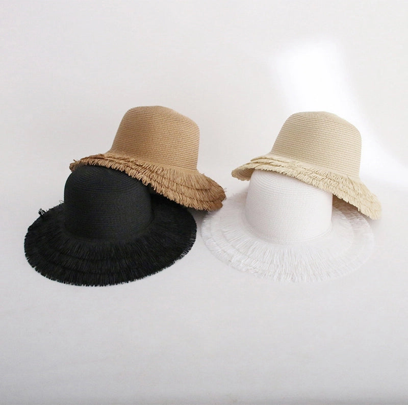Women's Vacation Solid Color Big Eaves Sun Hat