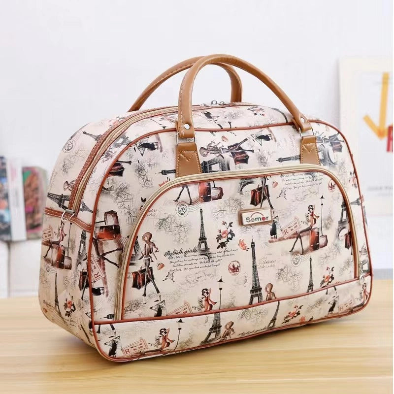 Portable Travel Bag Luggage Bag PU Gift Bag Size Bag Waterproof Short-term Travel Shoulder Bag