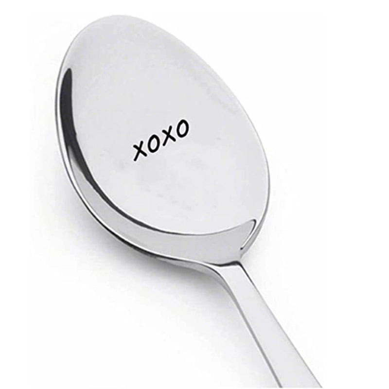 New Valentine's Day Gift Lettering Stainless Steel Long Handle Spoon
