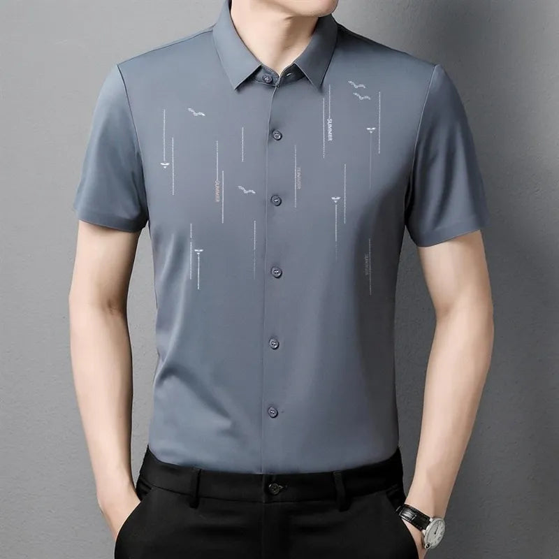 MEN'S ICE SILK BUSINESS SHIRT