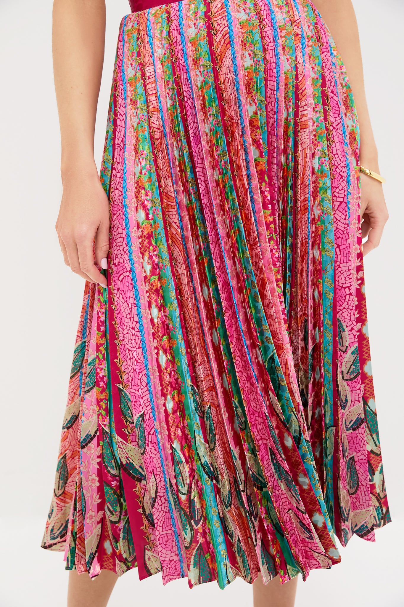 Mosaic Stripe Placement Kim Skirt