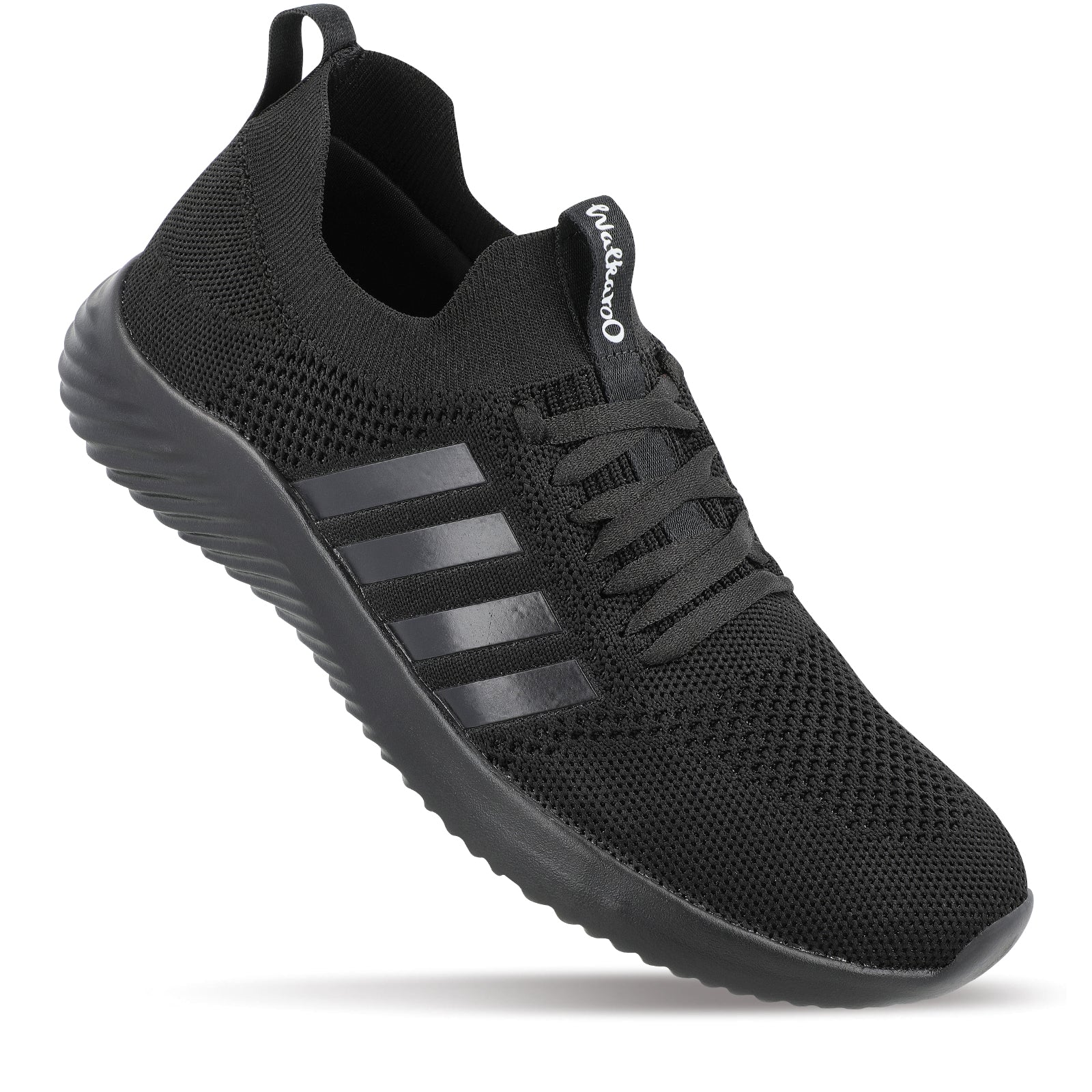 Walkaroo Men Lace-up Sock Shoes - WS9509 Black Black