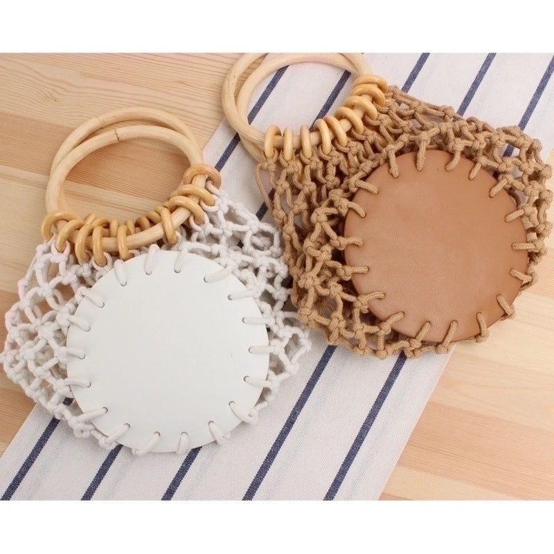 Women's Mini Spring&summer Cotton Rope Vacation Beach Bag