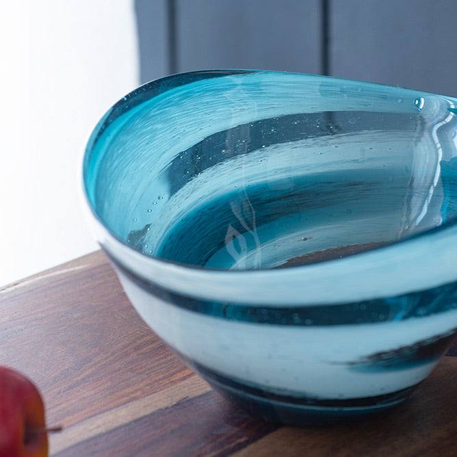 Sandstorm Decorative Bowl Large - Blue Grey