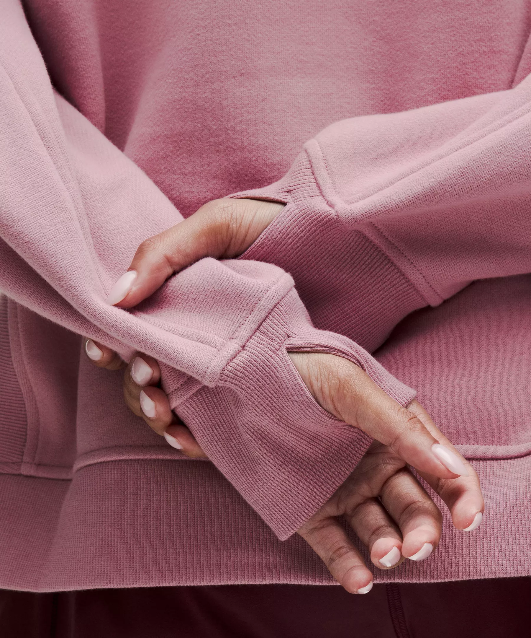 Scuba Oversized Side-Slit Hoodie