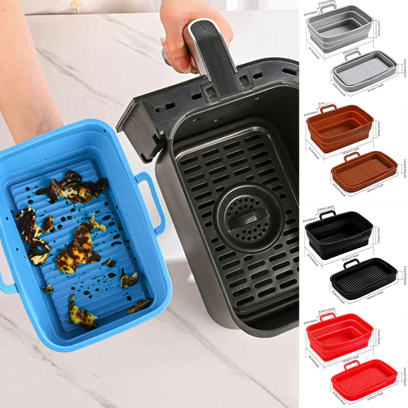 Foldable Air Fryer Silicone Baking Tray