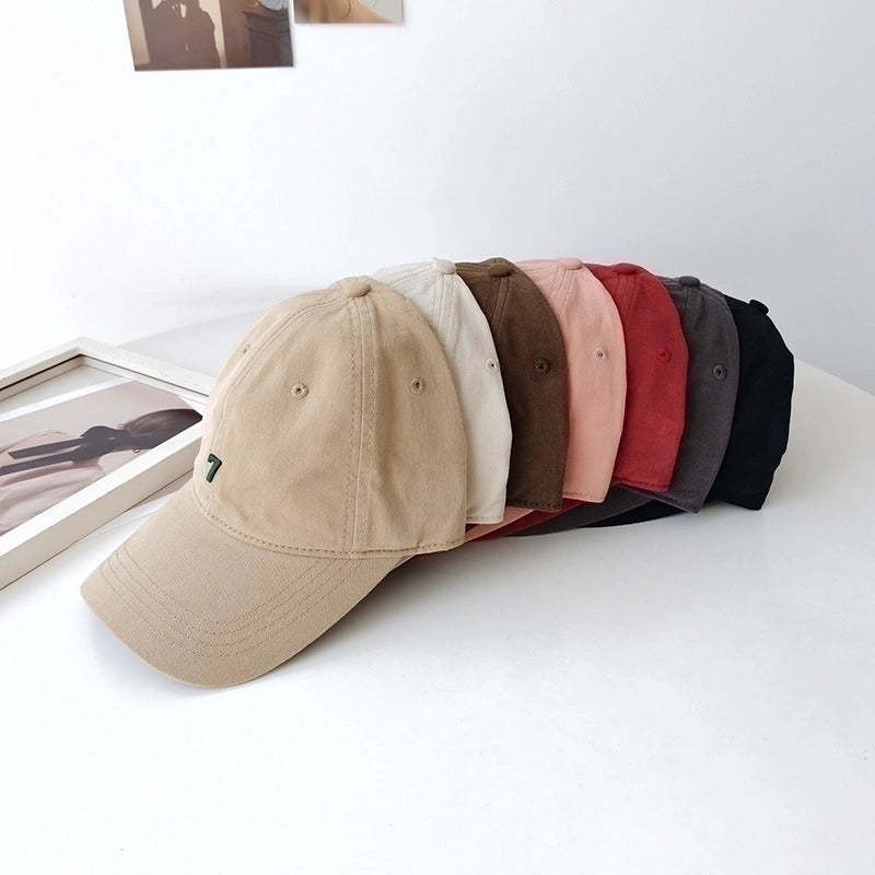 Unisex Classic Style Solid Color Curved Eaves Baseball Cap