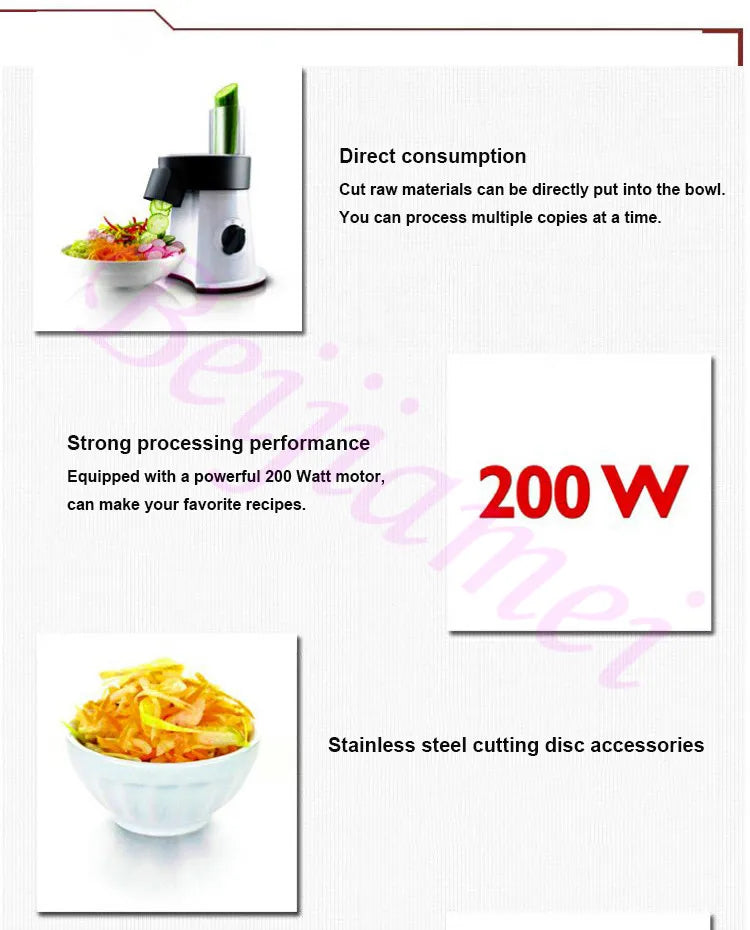 Salad Shredder Slicer Machine