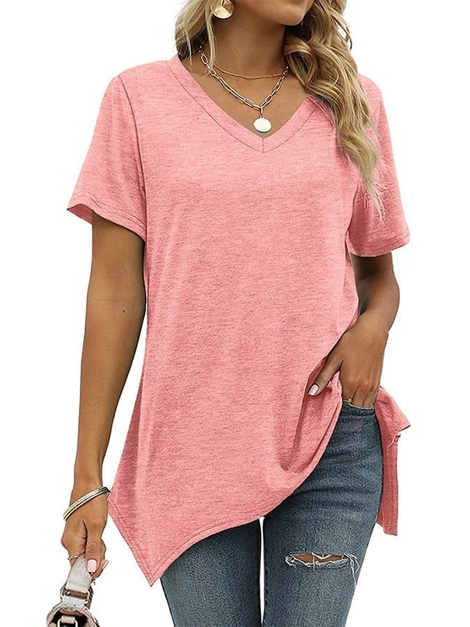 Women's V-Neck Short Sleeve T-Shirt