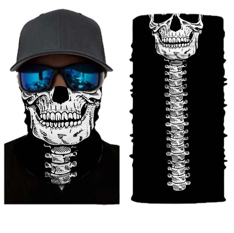 Unisex Casual Skull Printing Kerchief Mask