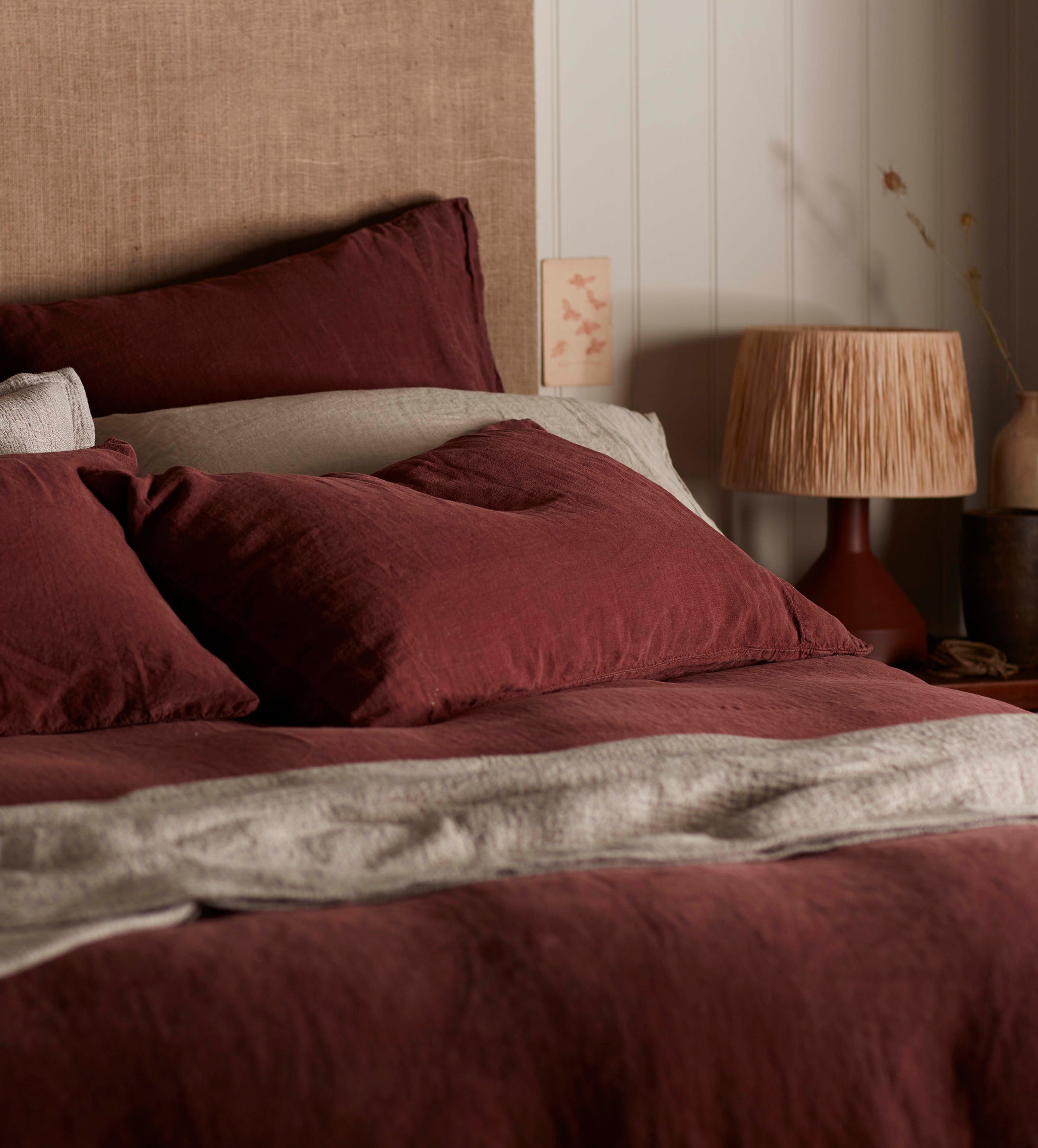 Conker 100% Linen Housewife Pillowcase