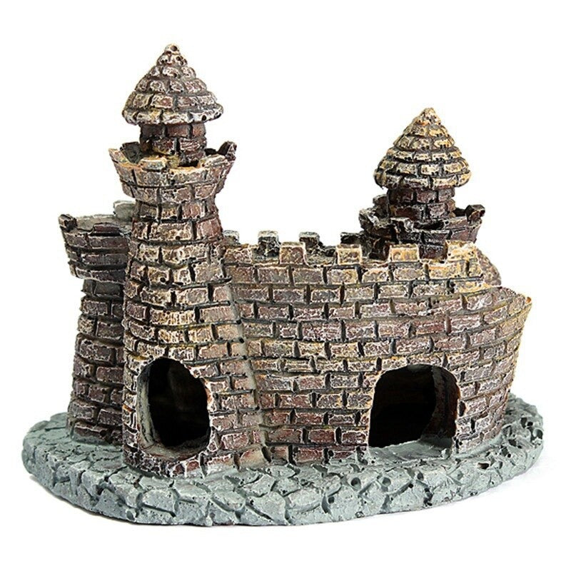 Resin Cartoon Castle Ornament For Aquarium
