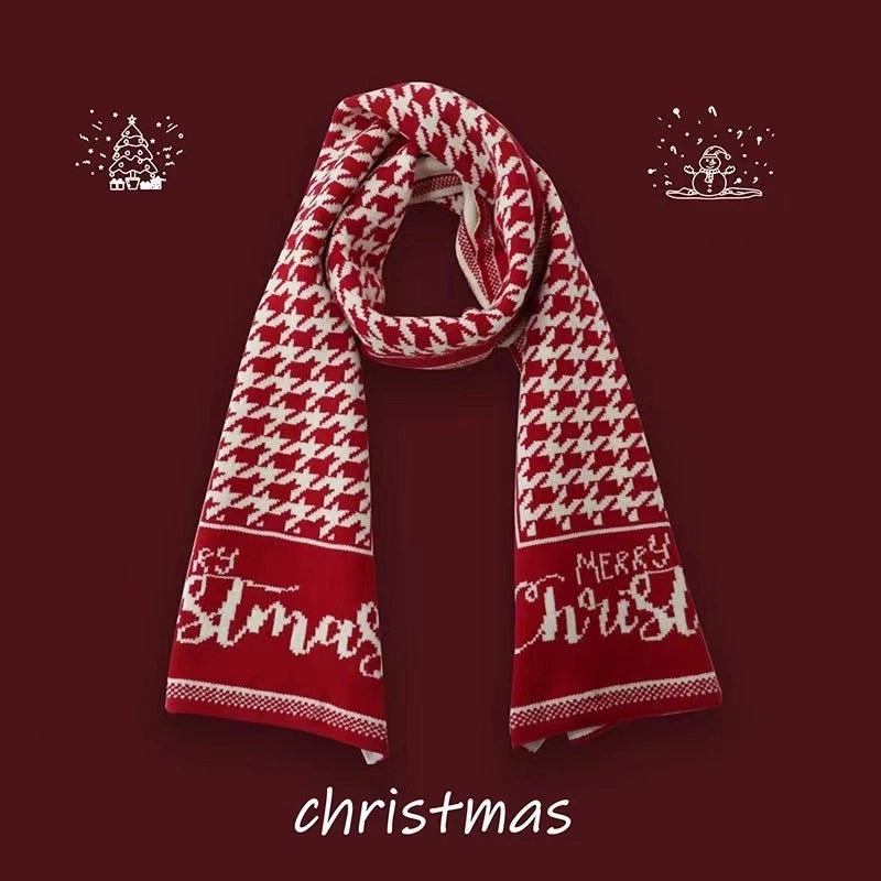 Women's Cute Elk Imitation Cashmere Winter Scarves