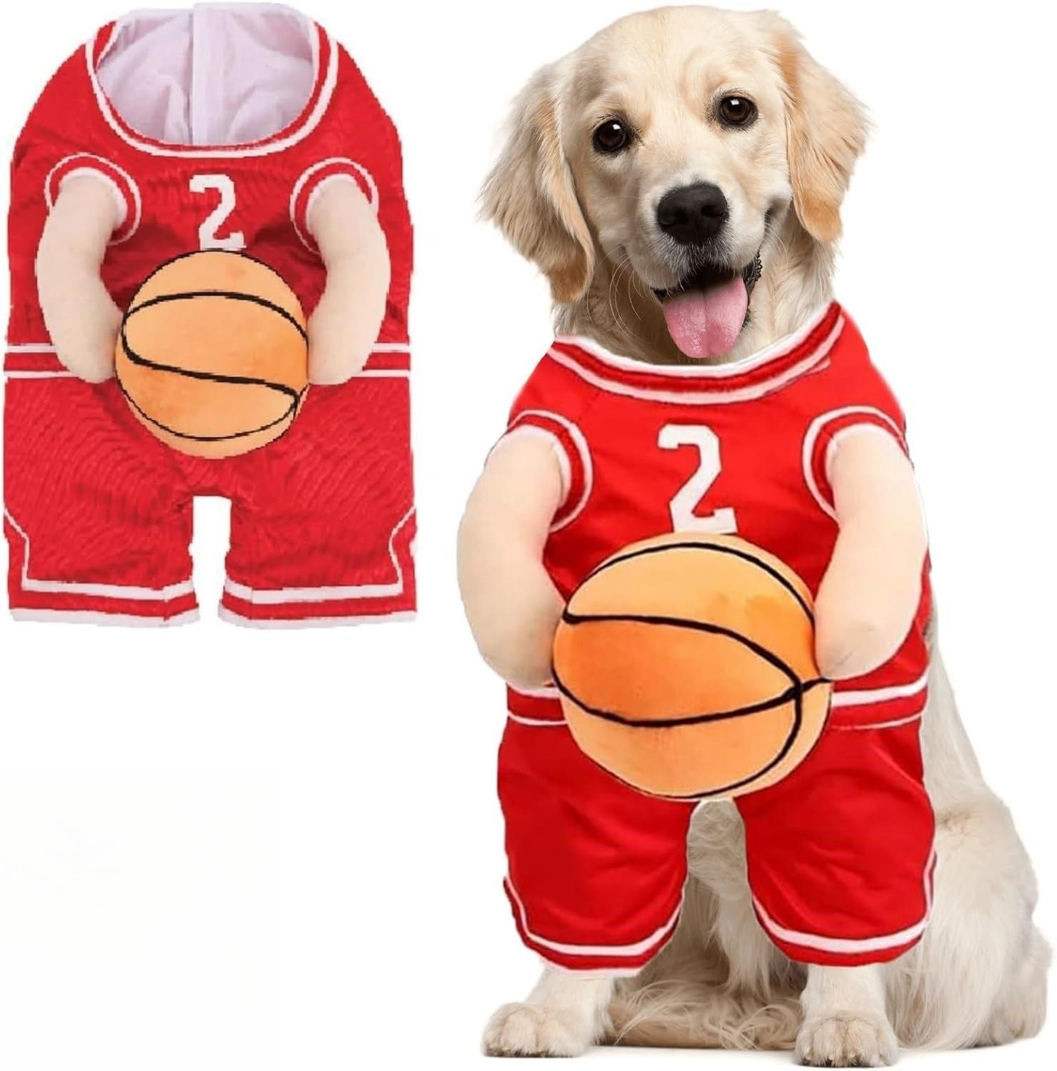 Dog Basketball Costume with Ball