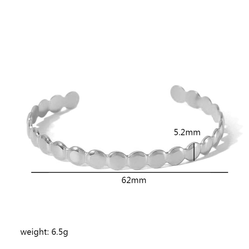 Vintage Style Circle 304 Stainless Steel Bangle In Bulk
