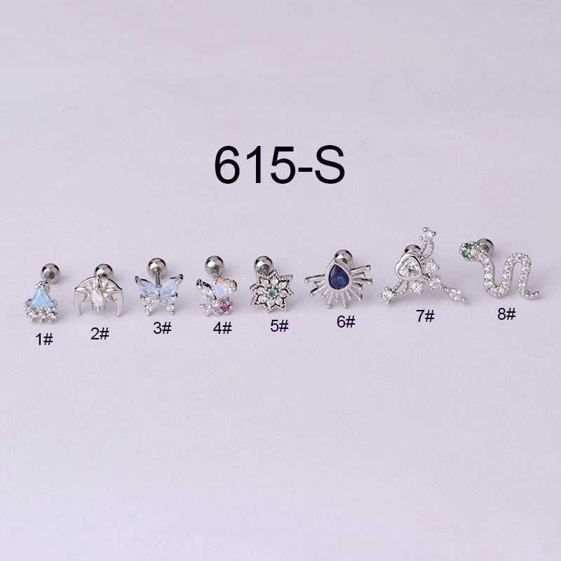 Ear Cartilage Rings & Studs Animal 316L Stainless Steel  Copper Plating